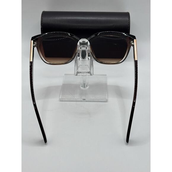 Anne Klein AKS1013 Sunglasses Brown Gradient Oversized Women w/ Case main image 9